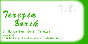 terezia borik business card