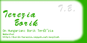 terezia borik business card